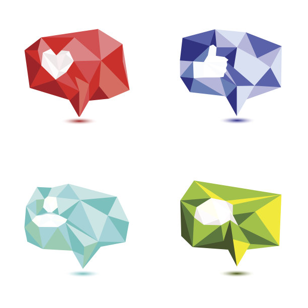 喜欢，评论，追随者图标设置图片下载