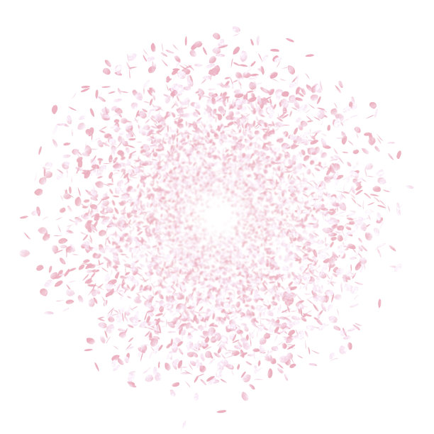 春花粉红，樱花花圈图片下载