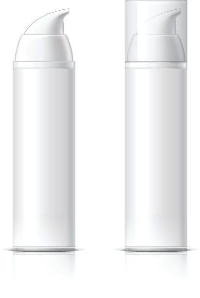 逼真的化妆瓶可以喷雾器容器。图片下载
