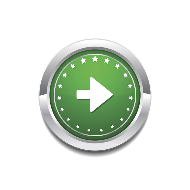 右键圆形矢量绿色web图标按钮图片下载