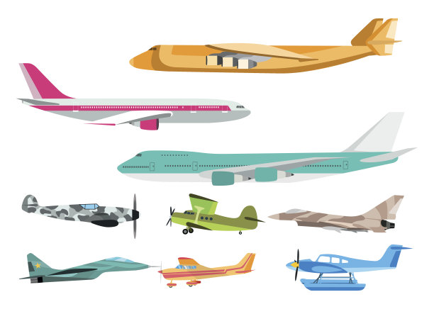 飞机矢量图图片下载