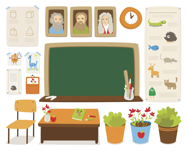 回到学校矢量插图。图片下载