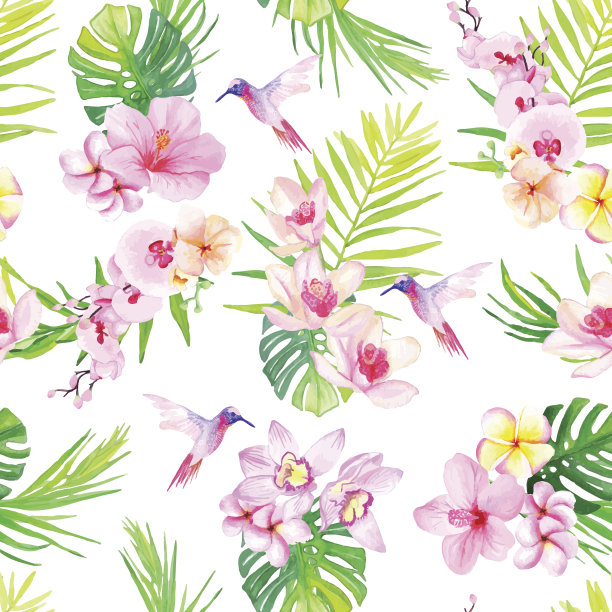 花鸟矢量图素材ID：124381444