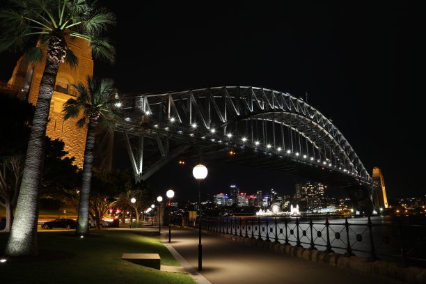 悉尼海港大桥夜景图片下载