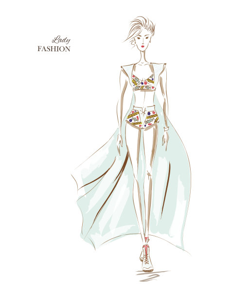 时装模特优雅图片下载