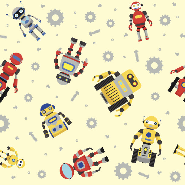 机器人矢量图素材ID：124392868