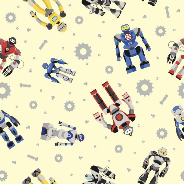 机器人矢量图素材ID：124395010