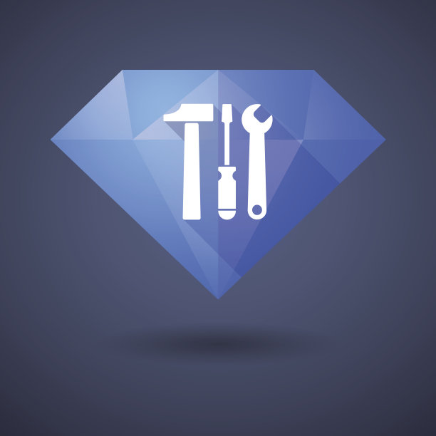 钻石图标与工具集图片下载