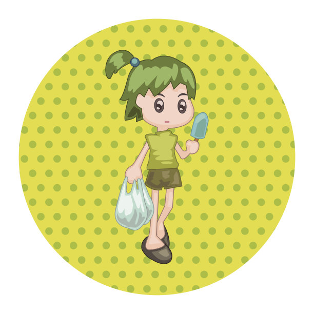 购物者主题元素向量，eps图片下载