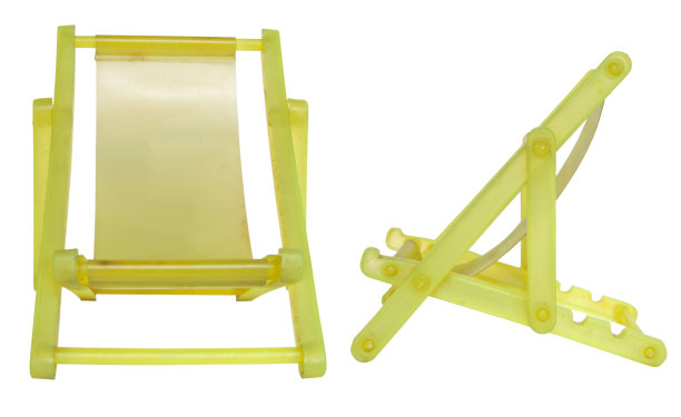 黄色折叠式行军床图片下载