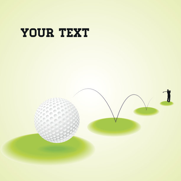 跳跃的高尔夫球图片下载