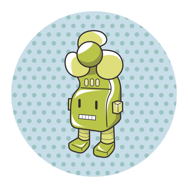 机器人主题元素向量，eps图片下载