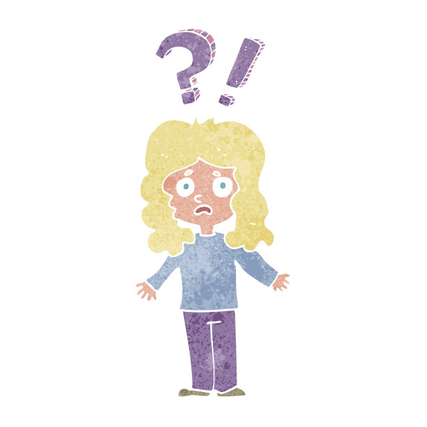 卡通糊涂的女人图片下载