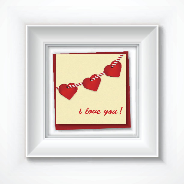 情人节卡片和爱的话语图片下载