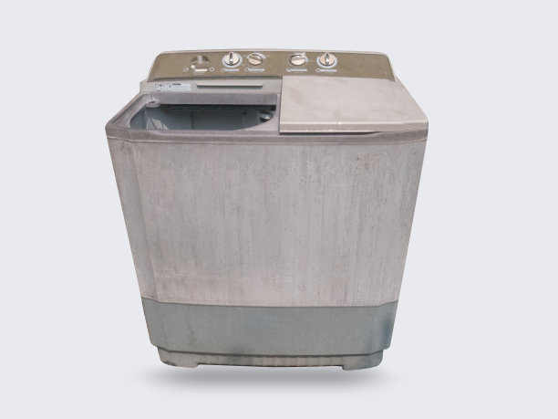 洗衣机在白色的背景图片下载