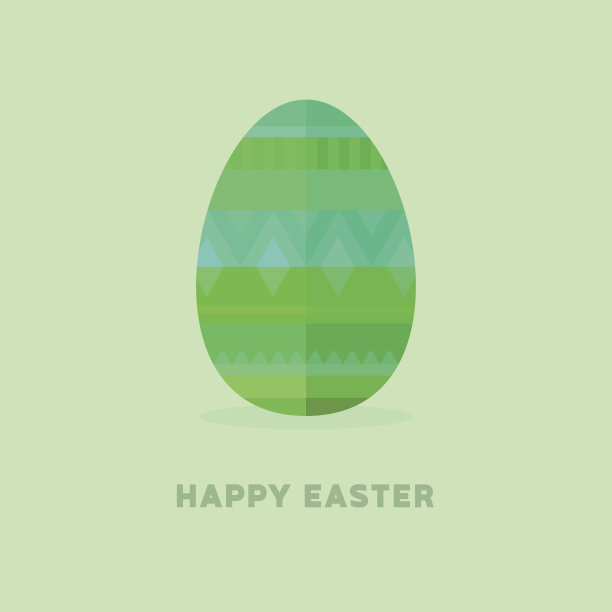 复活节彩蛋-平面插图图片下载