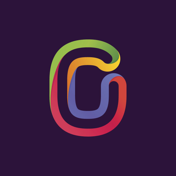 数字零由彩色霓虹线形成的图标。图片下载