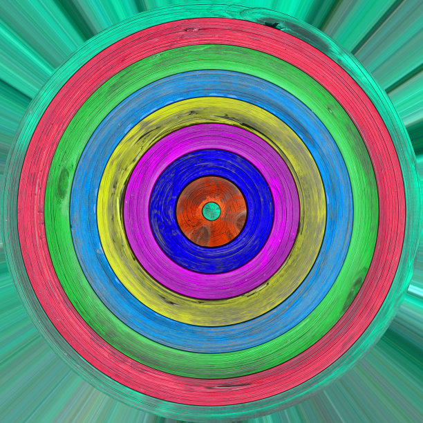 圆涂木板纹理图片下载