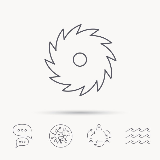 圆锯图标。降低磁盘的迹象。图片下载