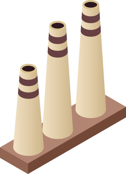 等距管工厂矢量插图图片下载