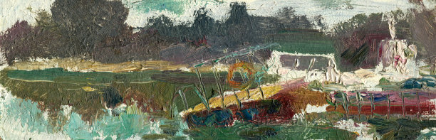 带码头的山水画图片下载