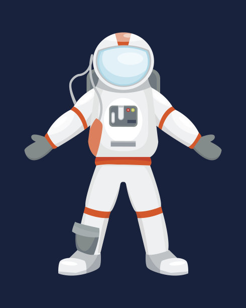 矢量宇航员角色姿势图片下载