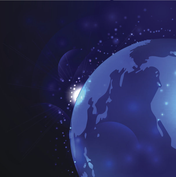 地球矢量空间背景图片下载