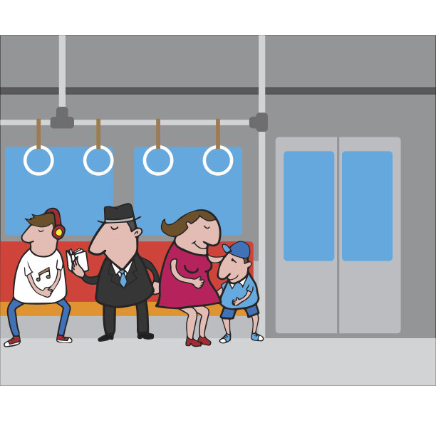 地铁卡通人物图片下载