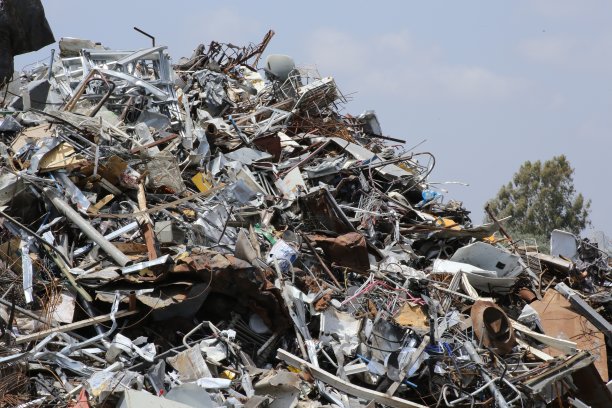 金属废料，金属回收。图片下载