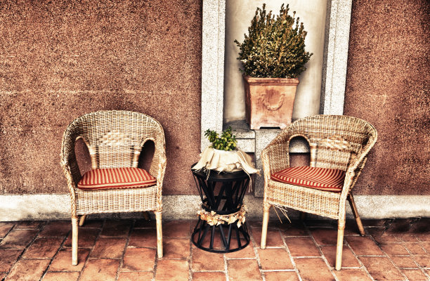 柳条玄关家具图片下载