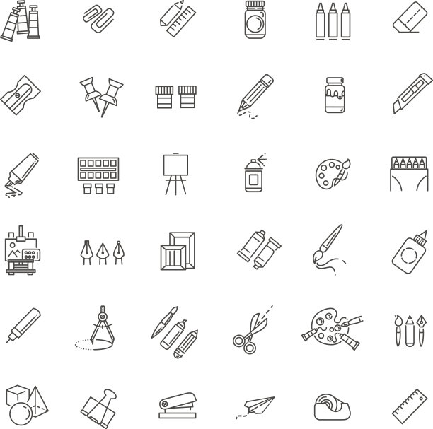 轮廓网页图标集绘图工具图片下载