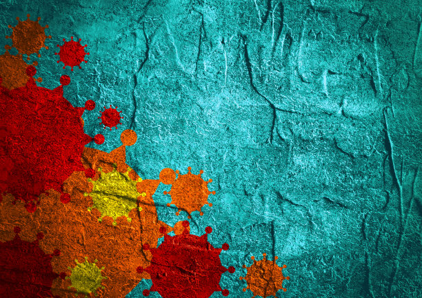 宣传册，报告或传单设计背景。病毒疾病相对图片下载