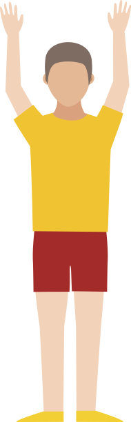 男子举起矢量图。图片下载