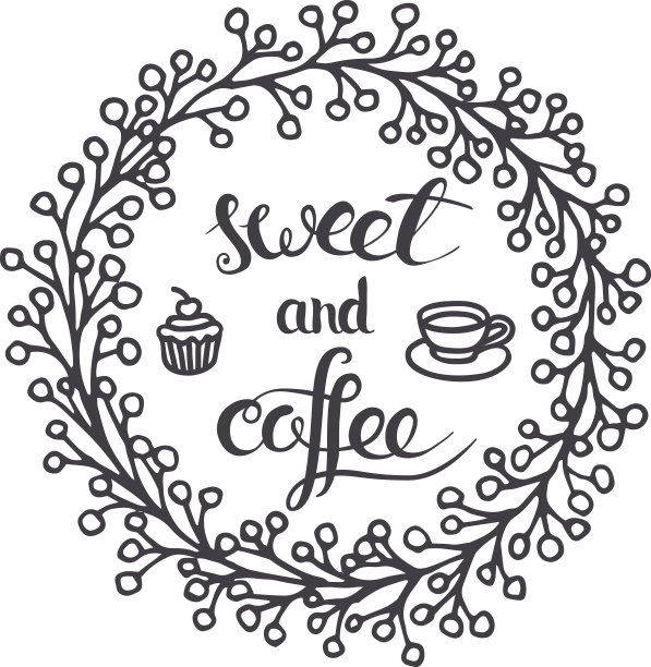 咖啡和甜的。图片下载