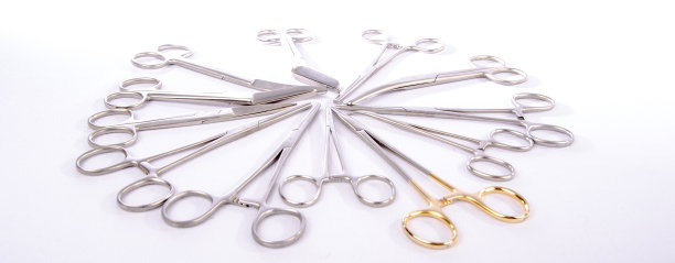 医用剪刀围成圆圈图片下载