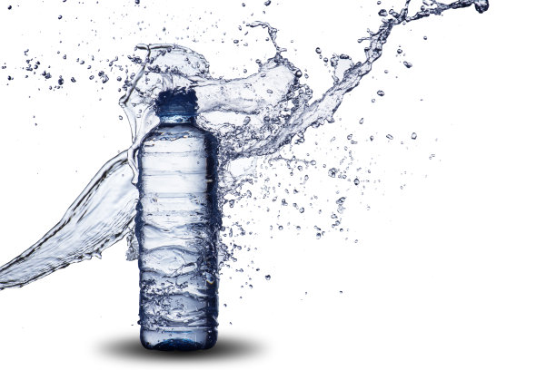 水溅到瓶子上图片下载