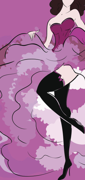 康康舞舞者背景图片下载