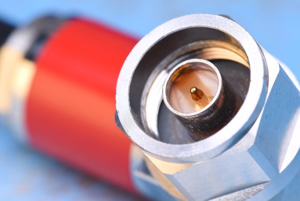 同轴连接器的特写图片下载