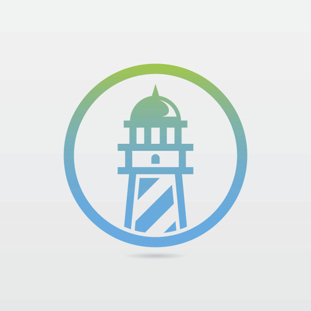 圆的灯塔图标图片下载