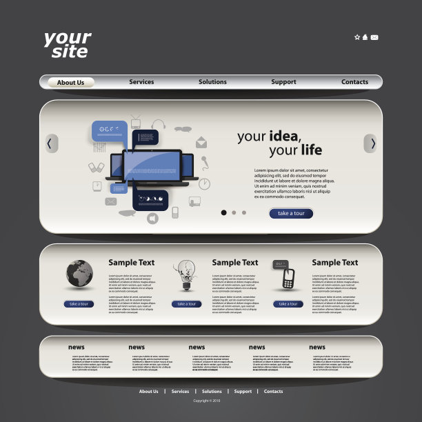 网站模板图片下载