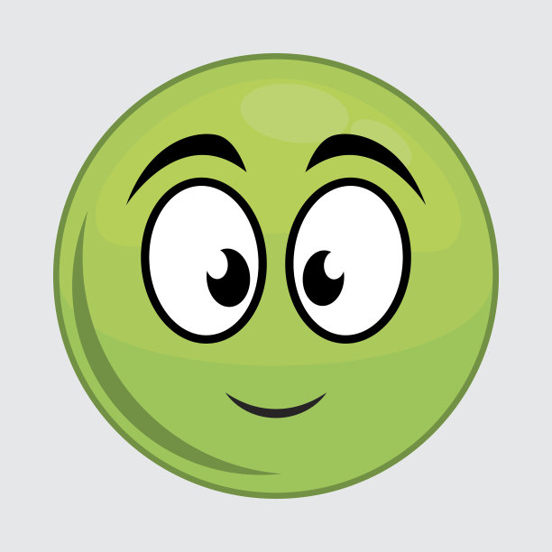 卡通脸图标。表达的设计。矢量图形图片下载