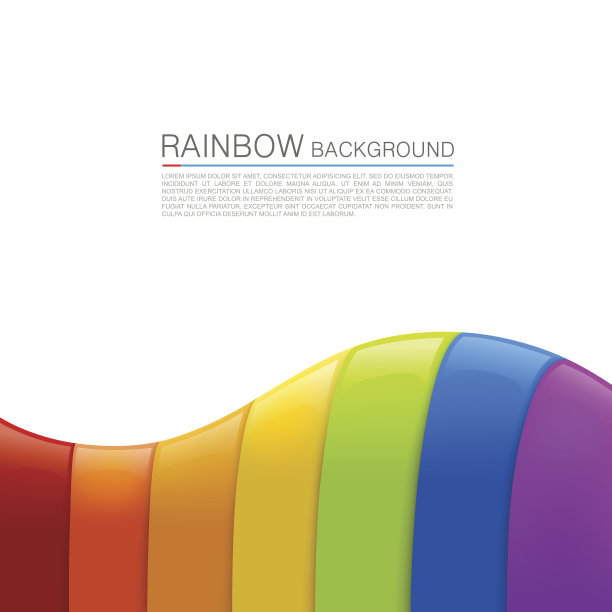 向量彩虹背景图片下载
