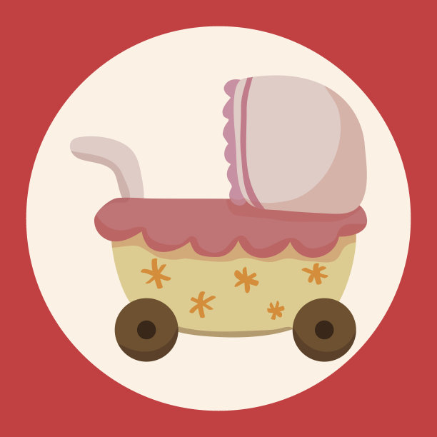 婴儿车主题元素图片下载