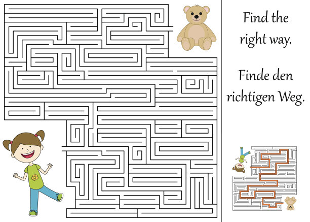 找到穿过迷宫的正确路线图片下载