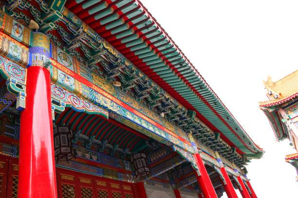 白色背景上的中国馆图片下载