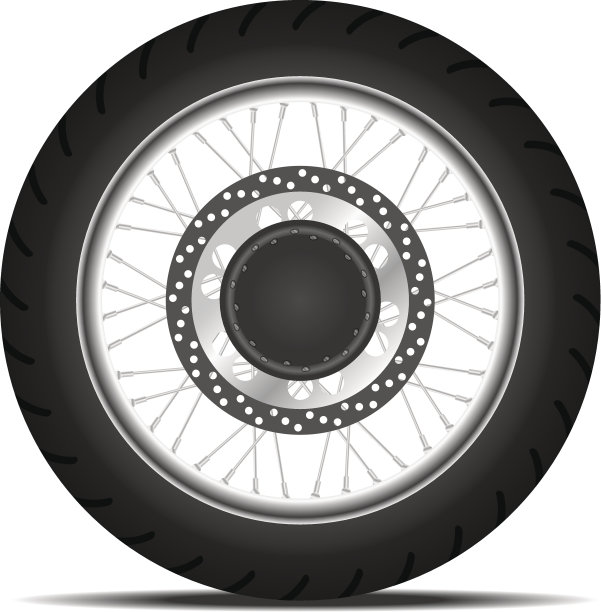 黑色摩托车轮图片下载