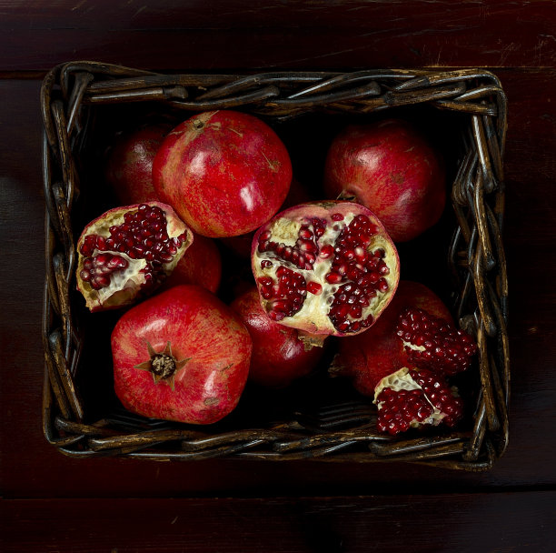 篮子里的石榴图片下载