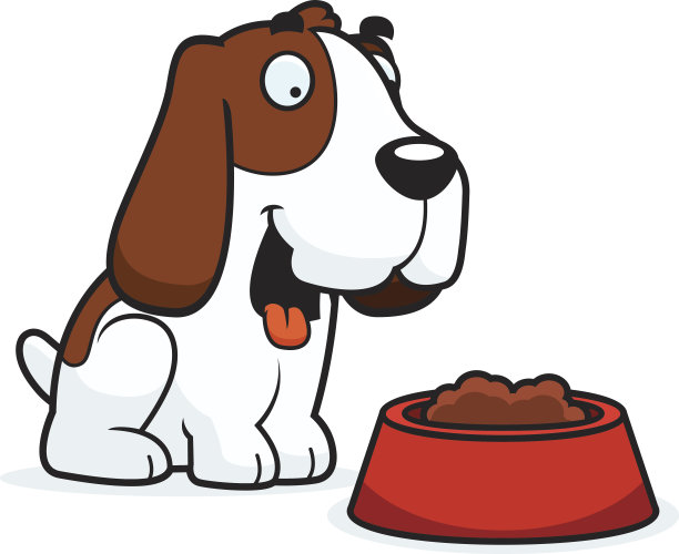 卡通短腿猎犬食品图片下载