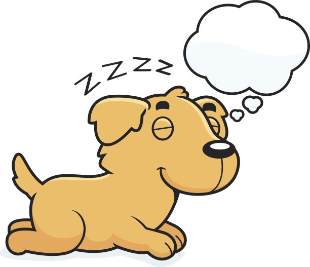 卡通金毛寻回梦图片下载