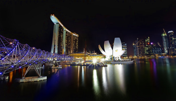 新加坡的天际线图片下载